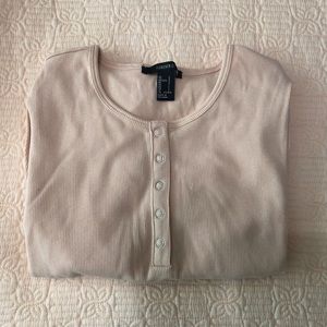 Nude henley top
